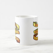 Funny Fox Duck Animal Pun Koffiemok (Center)