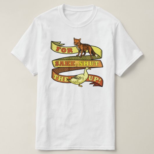 Funny Fox Duck Animal Pun T-shirt (Design voorkant)