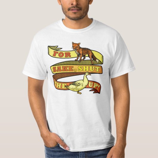 Funny Fox Duck Animal Pun T-shirt (Voorkant)