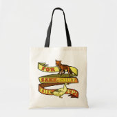 Funny Fox Duck Animal Pun Tote Bag (Voorkant)