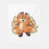 Funny Fox Fleece Deken (Voorkant)
