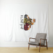 Funny Fox Het is Herfst Y'all Thanksgiving Dierenl Wandkleed (In Situ (horizontaal))