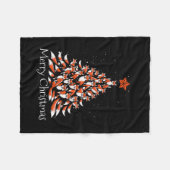 Funny Fox kerstboom Foxas Fleece Deken (Voorkant (Horizontaal))