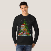 Funny Fox-kerstboom T-shirt (Voorkant volledig)