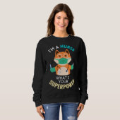 Funny Fox Nurse Trui (Voorkant volledig)