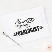 Funny Fox Rechthoekige Sticker (Envelop)