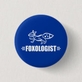 Funny Fox Ronde Button 3,2 Cm (Voorkant)