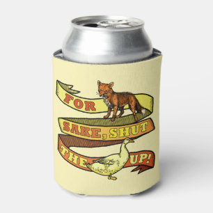Funny Fox Sake Duck Animal Pun Blikjeskoeler