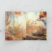 Funny Fox Verjaardagsdier Wildlife Natuur Kaart (Binnen)