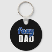 Funny Foxy Dad  Sleutelhanger (Voorkant)