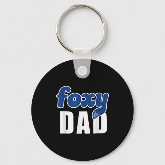 Funny Foxy Dad Sleutelhanger (Voorkant)