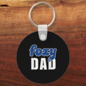Funny Foxy Dad Sleutelhanger (Voorkant)