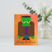 Funny franken monster Halloween thema Briefkaart (Staand voorkant)