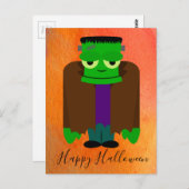 Funny franken monster Halloween thema Briefkaart (Voorkant / Achterkant)