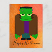 Funny franken monster Halloween thema Briefkaart (Voorkant)