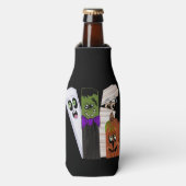 Funny Frankenstein Ghost Pumpkin Onzichtbaar Man Flesjeskoeler (Fles Voorkant)