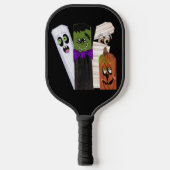 Funny Frankenstein Ghost Pumpkin Onzichtbaar Man Pickleball Paddle (Voorkant)