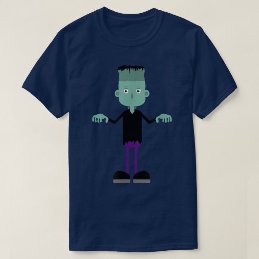 Funny Frankenstein Halloween 2490 T-shirt (Design voorkant)