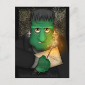 Funny Frankenstein Halloween Briefkaart (Voorkant)