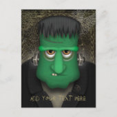 Funny Frankenstein Halloween Costume Personalized Briefkaart (Voorkant)