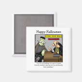 Funny Frankenstein Monster Humor Magnet (Voorkant / Achterkant)