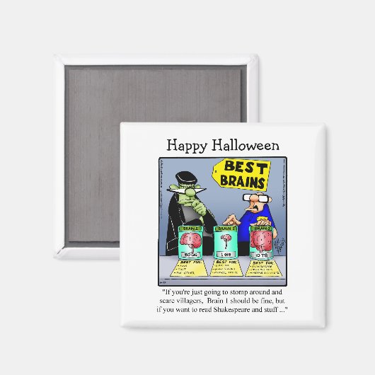 Funny Frankenstein Monster Humor Magnet (Voorkant / Achterkant)