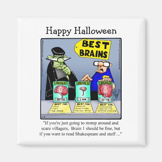 Funny Frankenstein Monster Humor Magnet (Voorkant)