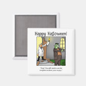 Funny Frankenstein Monster Humor Magnet (Voorkant / Achterkant)