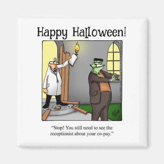 Funny Frankenstein Monster Humor Magnet (Voorkant)