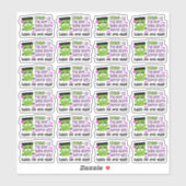 Funny Frankenstein Pun Cute Halloween Business Sticker (Vel)