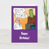 Funny Frankensteins Doctor Birthday Card Kaart (Voorkant)