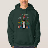 Funny Frazzled Penguin-kerstcarol Hoodie (Voorkant)