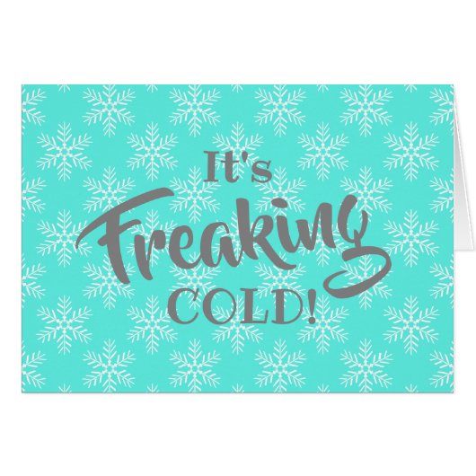 Funny Freaking Cold Merry Kerstmis (Voorkant Horizontaal)