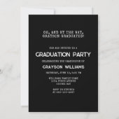 Funny Free Beer 2023 Graduation Party Invitation Kaart (Achterkant)