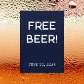 Funny Free Beer 2023 Graduation Party Kaart