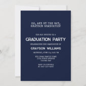 Funny Free Beer 2023 Graduation Party Kaart (Achterkant)