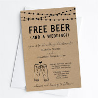 Funny Free Beer en een bruiloft