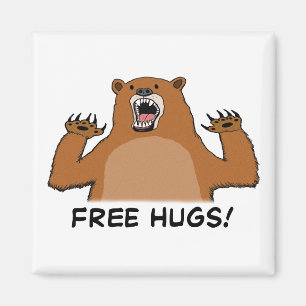Funny Free Beer Hugs Magneet