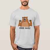 Funny Free Beer Hugs T-shirt (Voorkant)
