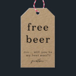 Funny Free Beer zal je mijn beste man Label zijn Cadeaulabel<br><div class="desc">Funny Free Beer zal je mijn beste man Label zijn</div>