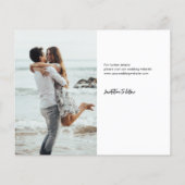 Funny Free Cake Open Bar Wedding Save the Date Flyer (Achterkant)