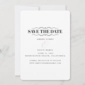 Funny Free Cake Photo Wedding Save the Date (Achterkant)