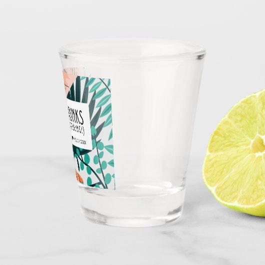 Funny Free Drink and a Wedding Favor Shot Glas (Rechts)