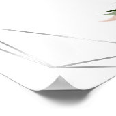 Funny Free Drink Bar Menu Sign Blush Roos Poster (Hoek)