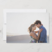 Funny Free Drink Beach Destination Wedding Save The Date (Achterkant)