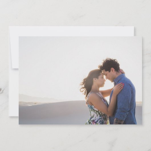 Funny Free Drink Beach Destination Wedding  Save The Date (Achterkant)