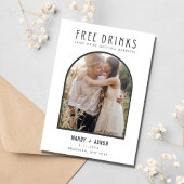 Funny Free Drinken Arch Photo Wedding Save The Date
