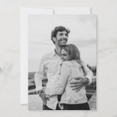 Funny Free Drinken Foto Modern Wedding Save The Date (Achterkant)