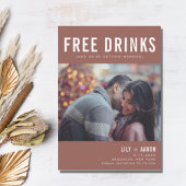 Funny Free Drinken Foto Rust Wedding Save Date Save The Date