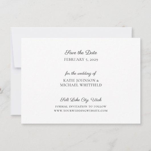 Funny Free Drinken Foto Save the Date Announding Kaart (Achterkant)